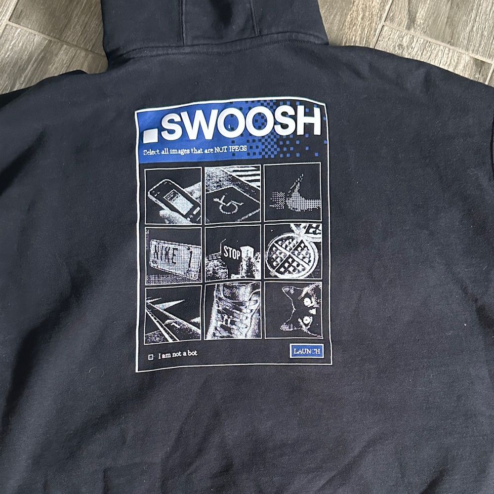 Nike Black Graphic Hoodie